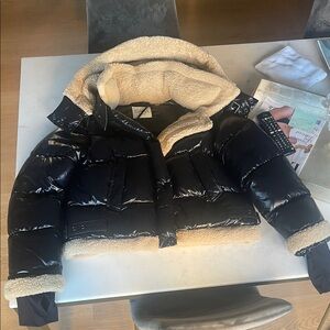 SAM. Black Jacket with Tan Lining